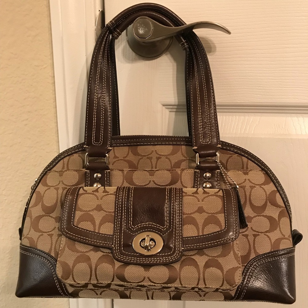 Coach Signature Hampton Dome Satchel